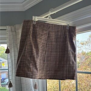 Plaid Mini Skirt